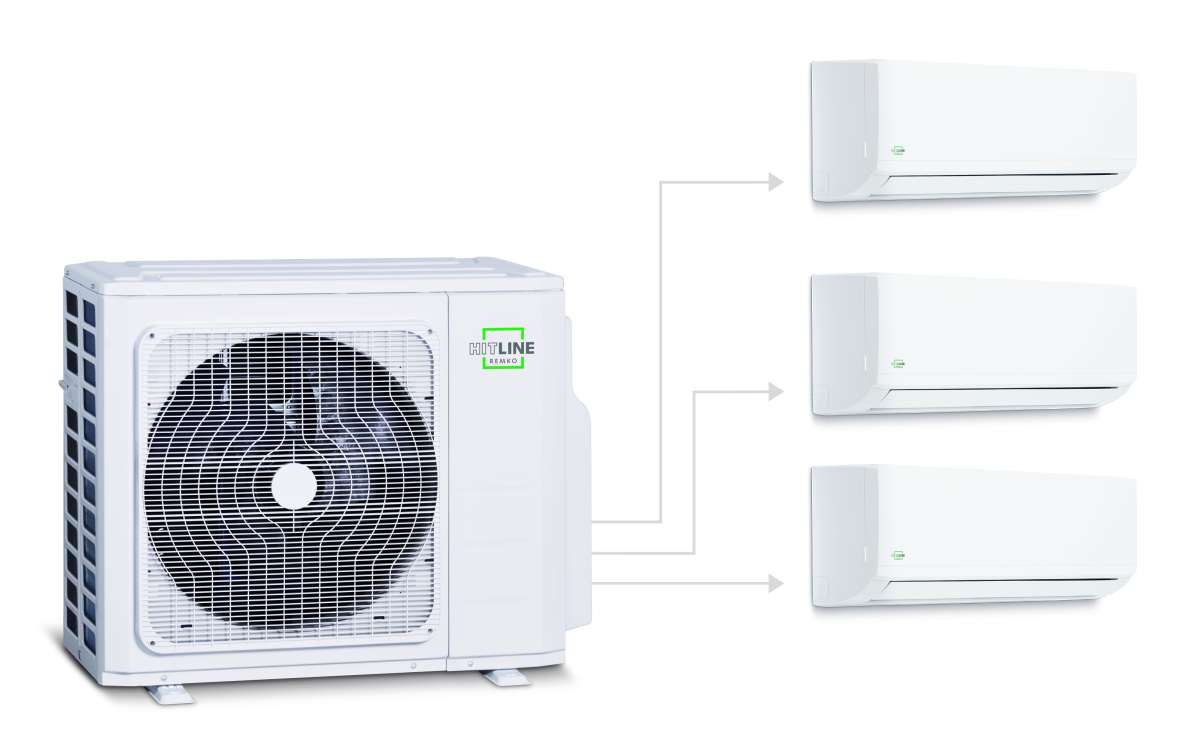 Multisplit-Klimasystem
DXM 1250 DC, 5x DXW 250
Set